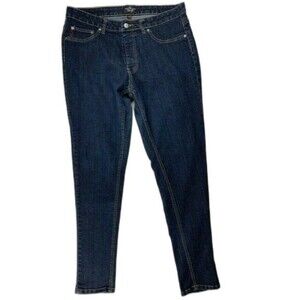 Daily Jeans Size 14 Womens Jeggings Stretch Dark Wash Mid Rise Skinny